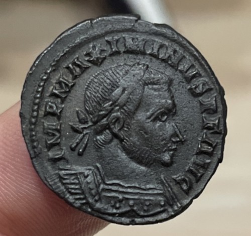 Monnaie romaine maximin ii - romaine,