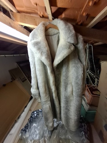 Manteau vison gris - vison, gris,