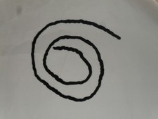 cordon de feutre noir, laine