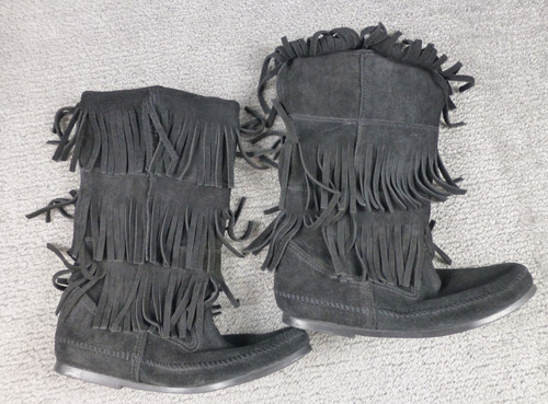 Minnetonka layer fringe calf - fringe,