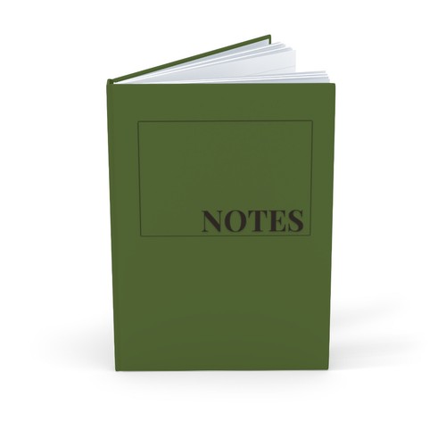 Carnet notes couleur vert - carnet,