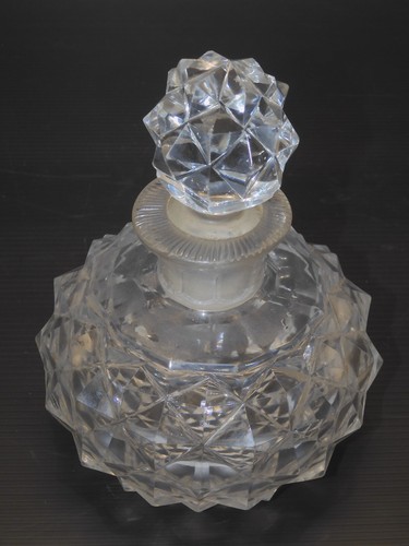 Ancien flacon cristal xixe - -ancien,