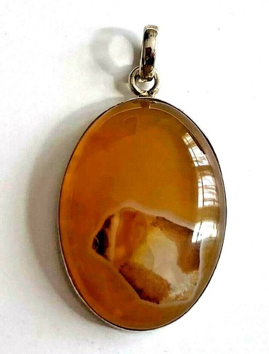 Pendentif pierre marbré - en,