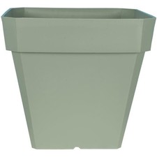 Bac a fleurs carré - RIVIERA - SOLEILLA - Plastique - 49x49x45 cm - Vert argile