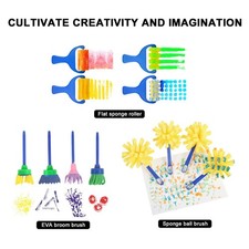  Éponges À Peinture Pour Enfants Bricolage Pinceau Eponge Matériel De Les