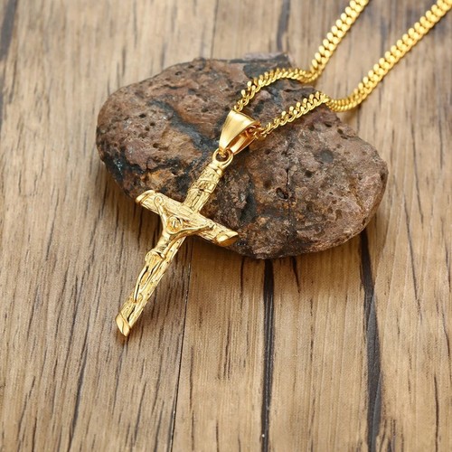 Collier croix acier inoxydable - croix,