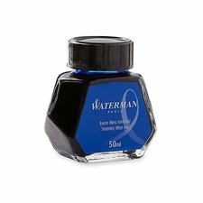 [Ref:S0110720] WATERMAN Flacon verre 50ml encre bleu sérénité