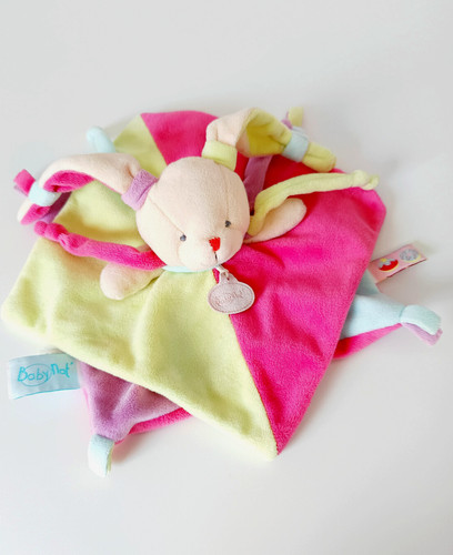 Doudou carré lapin - carré,