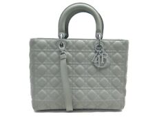 SAC A MAIN CHRISTIAN DIOR LADY LARGE ULTRAMAT GRIS BANDOULIERE HANDBAG 6200€