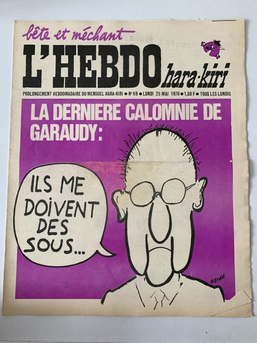 Hara kiri hebdo du - hebdo, n°69