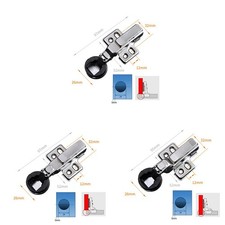 Charnière en verre mini tête ronde forte stabilité armoire cuisine placard