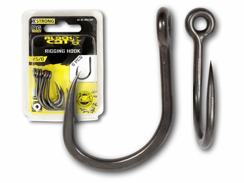 Black cat rigging hook 6pc - hook, dg