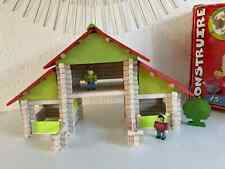 11 ⚜️ Jeu Jouet de Construction en Bois Jeujura Jolie Ferme 175 Pièces Complet