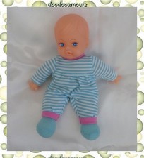 Poupon Garçon Rayures Bleu Et