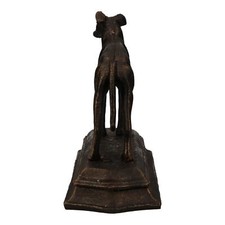 Statue en fonte Greyhound Whippet Dog figurine trophée cheminée ornement