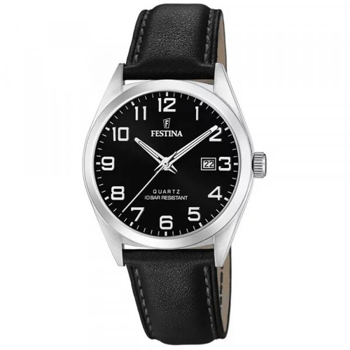 Montre festina cuir noir - montre,