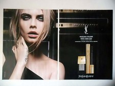 PUBLICITE-ADVERTISING :  YVES SAINT LAURENT Mascara [2pages] 2016 Delevingne
