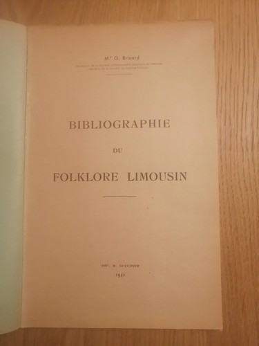 Bibliographie folklore - bibliographie,
