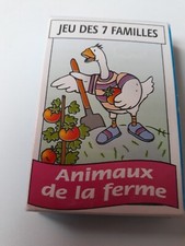 paquet de carte jeu de 7 familles animaux de la ferme