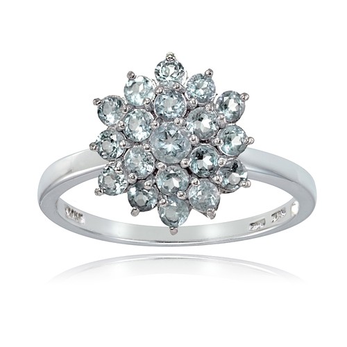 Bague fleur argent sterling - bague, en