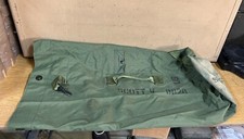 GENUINE US ARMY DUFFEL BAG WITH STRAPS GREEN NYLON "SCOTT" SUPER EX COND !!!!!