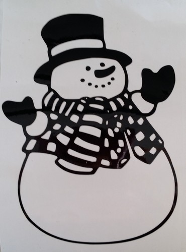 Sticker bonhomme neige pour - sticker, de