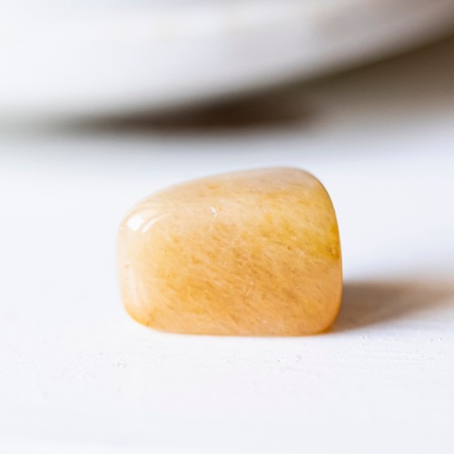 Jade jaune pierre roulée - pierre,
