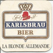 Sous-bock - Karlsbrau Bier - La blonde allemande