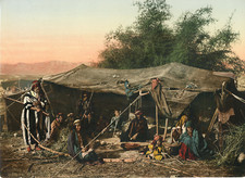 Tente de bédouins nomades et