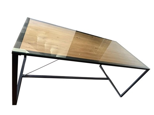 Table fer pin massif - et,
