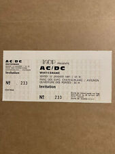 Ticket Acdc Neuf(1981)