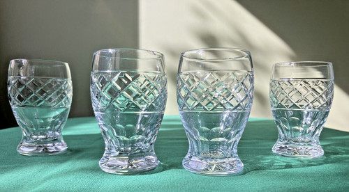 Gobelets cristal taillé - 4,