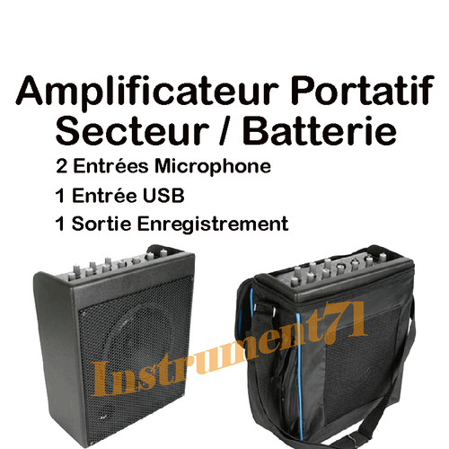 Ampli portatif secteur - portatif,