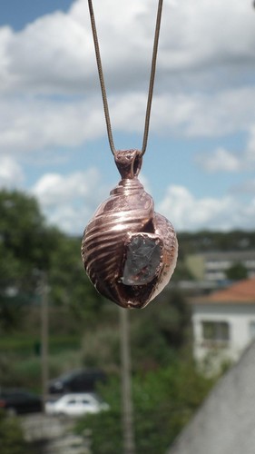 Collier diamant herkimer - collier,
