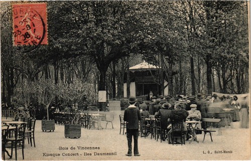 Cpa paris bois vincennes - de,