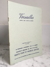 Catalogue de vente Versailles Objets d'art et meubles anciens  5 Novembre 1972