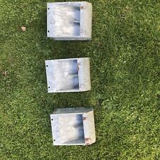 lot de 3 mangeoires oiseaux poules en zinc