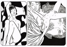 CPM ARTIST SIGNED BERG LADIES
