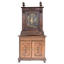 Meuble de sacristie d'époque XVIIIème en noyer