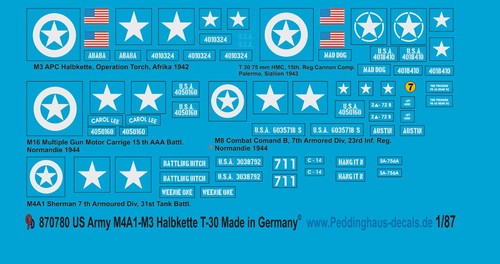 Peddinghaus decals 0780 - peddinghaus-decals, 1/87