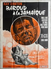 BAROUD A LA JAMAÏQUE, Affiche de cinéma originale 1969, film J. Salvador 120X160