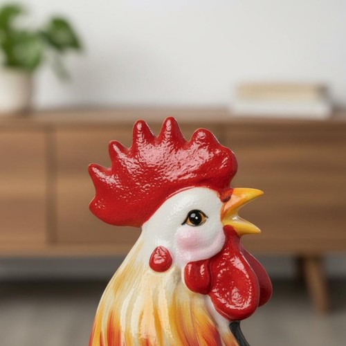 Figurine céramique coq - figurine, de
