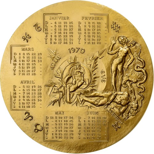 France médaille calendrier - médaille,,