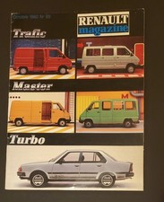 Renault magazine N° 89  Octobre 1980 -  - Trafic - Master  - R18 Turbo