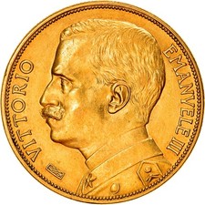 Italie, Victor Emmanuel III, 100 Lire, 1912, Rome, Très rare, Or, SUP+, KM:50