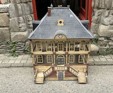 Grande cage à oiseaux volière zinc métal peint maison manoir château XIXème