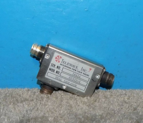 Telewave cu322 dual isolator - dual,