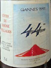  Cuvée Spéciale Festival International De Cannes 1991, Vin Cotes Du Rhône...
