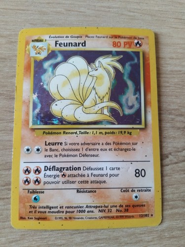 Carte pokémon feunard - pokémon,