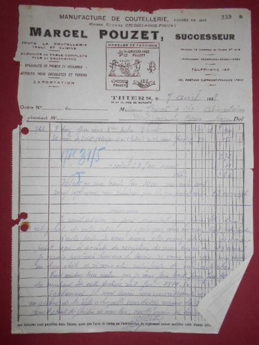 Marcel pouzet coutellerie - pouzet,